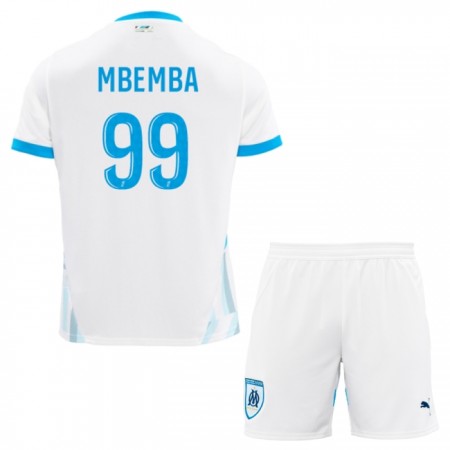 Olympique de Marseille Mbemba 99 Barn Hjemmedrakt 2024-25 Kortermet